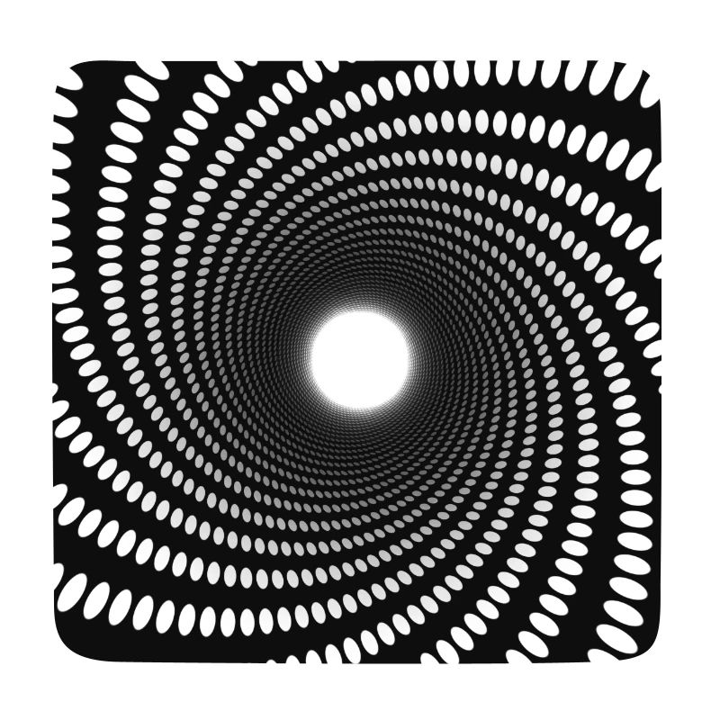 Vortex en spirale à points hypnotiques