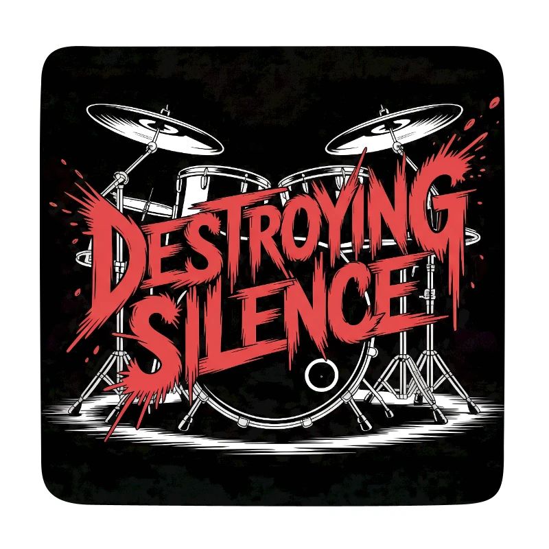 Destroying Silence Drum Graffiti