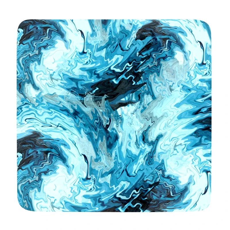 Aqua Marble Pattern Waves