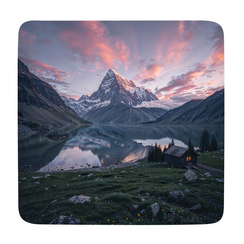 Alpine evening reflection