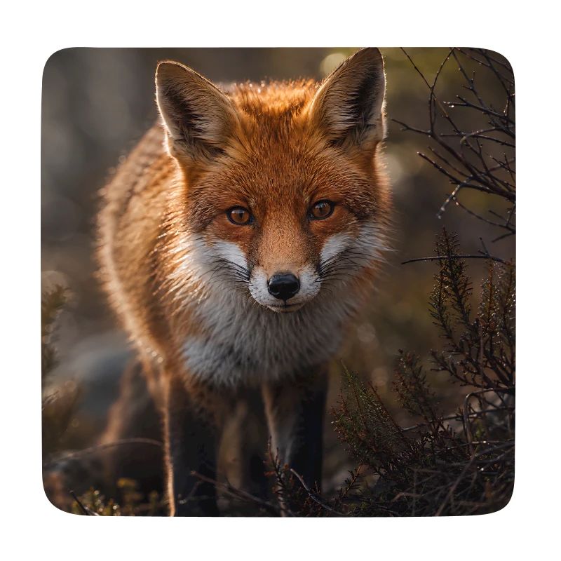 Fuchs in einer Waldlichtung