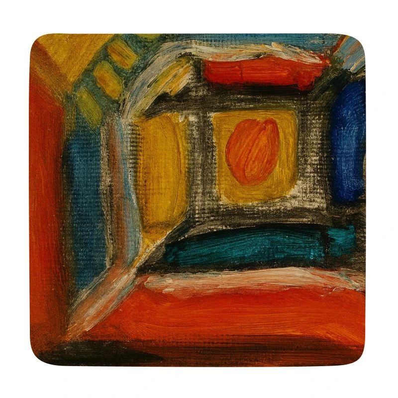 Fragment intérieur coloré