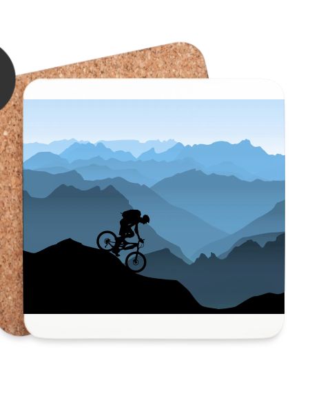 Mountainbiker in den Bergen