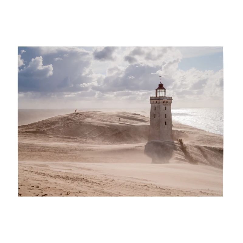 Sandsturm am Leuchtturm