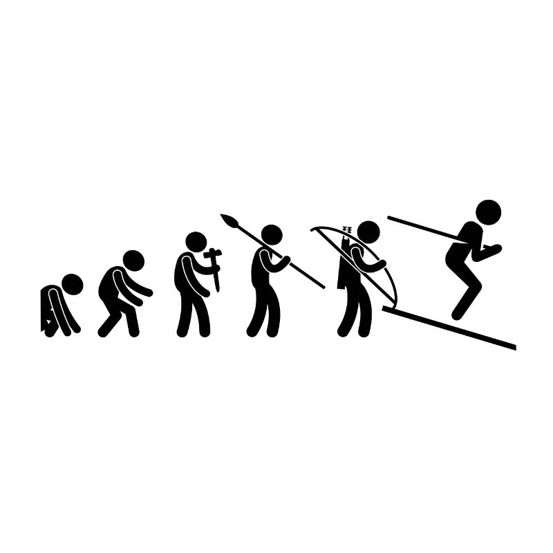 Evolution skier skiing Alps sport