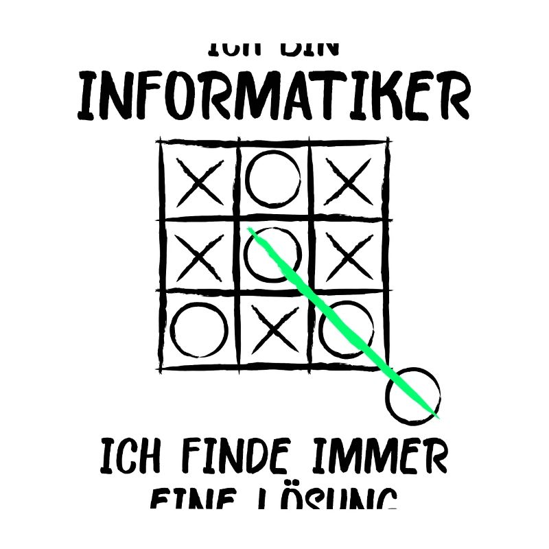 Ich bin Informatiker Lösung Spruch Computer Nerd G