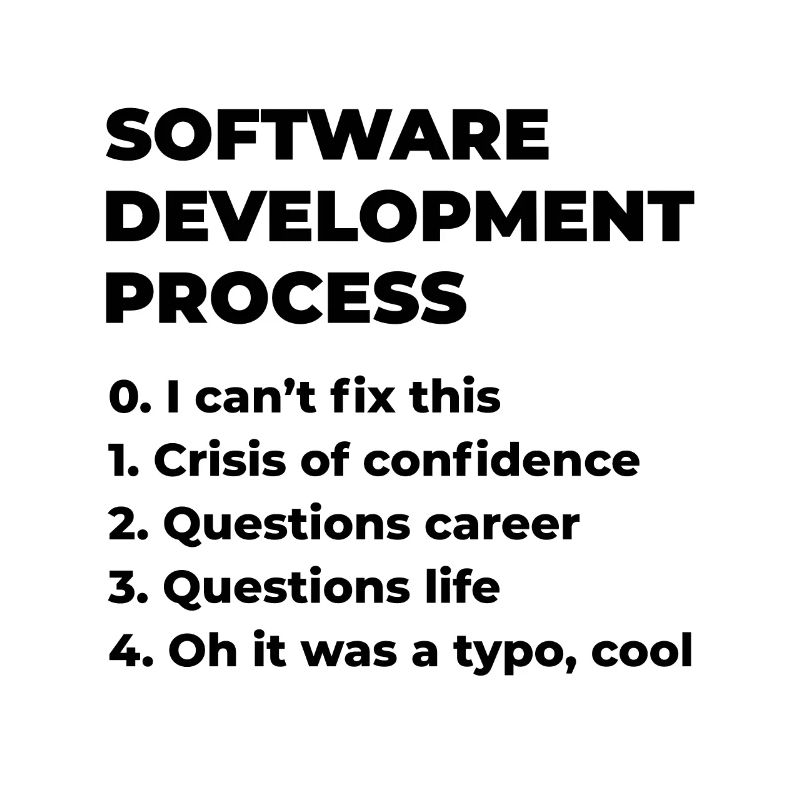 Software Development Process Programmer Coder Nerd