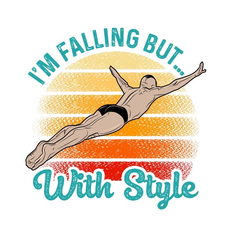 I'm Falling But With Style Cliff Jumping Cliff Div