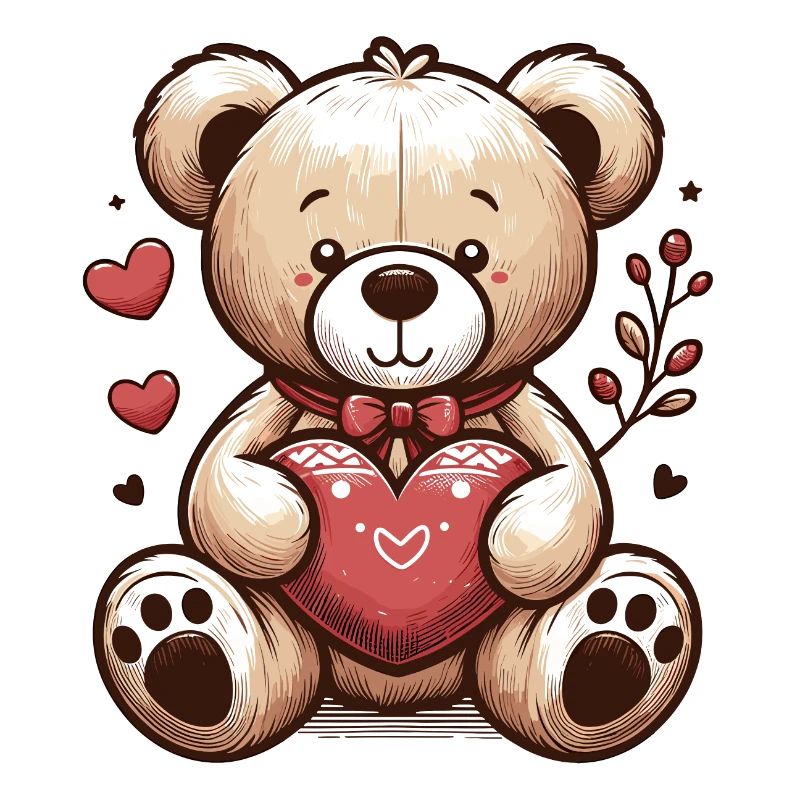 TEDDY BEAR, TEDDY BEAR, SOFT TOY, CUDDLE, SOFT HEART