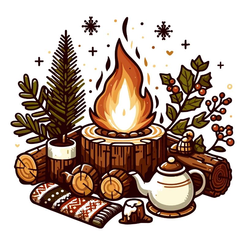 FOYER D’HIVER ÉCHARPE DE NOËL THÉIÈRE VERT