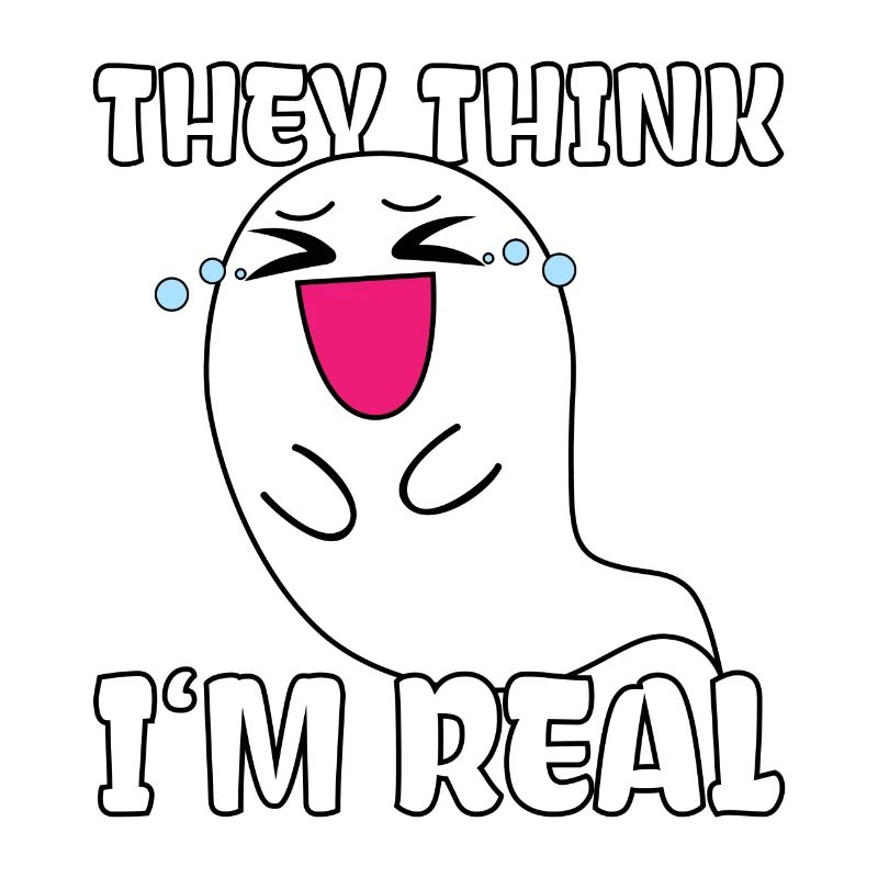 Cute Ghost Funny Saying Halloween Comic