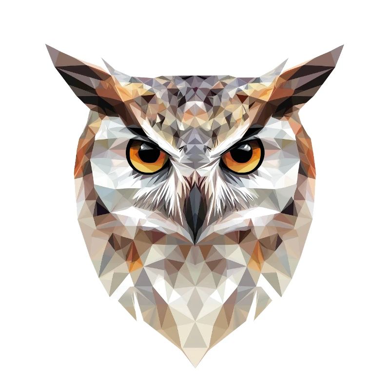 Low Poly Owl – un design moderne pour les petits malins