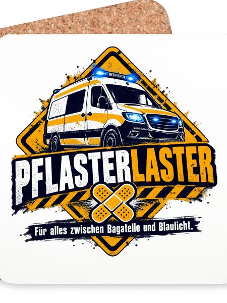 Pflaster Laster Blaulicht Humor