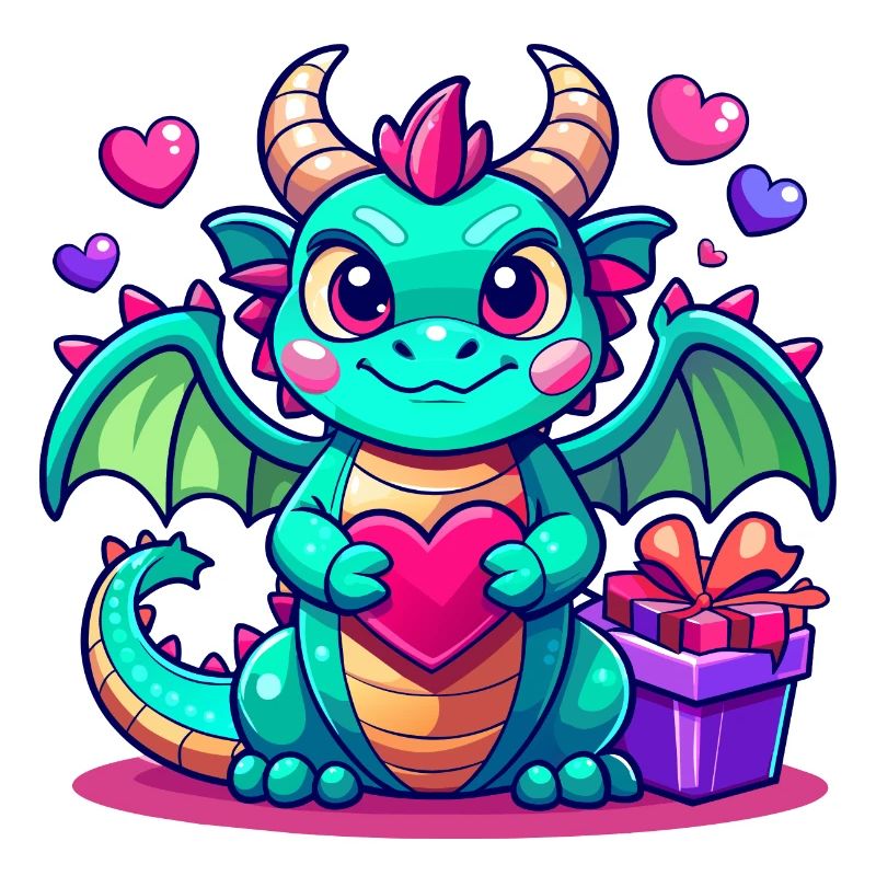 Farbenfroher Drache