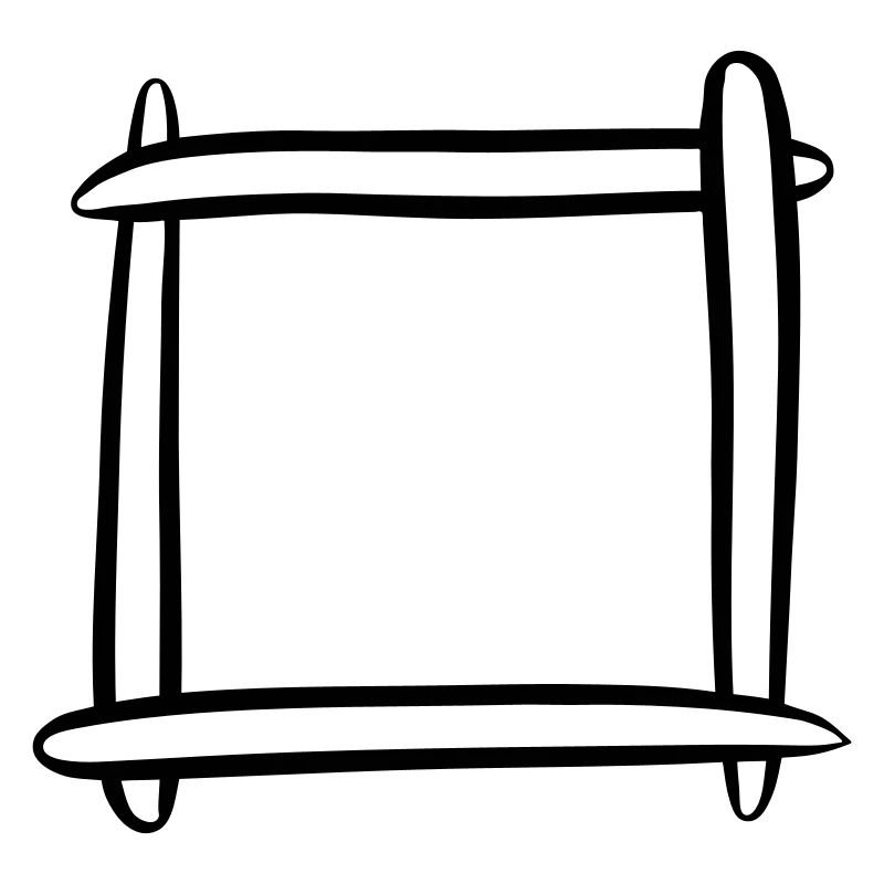 Decorative frame / picture frame. Template.