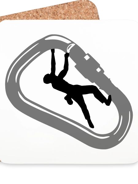 Klettern, Karabiner und Kletterer