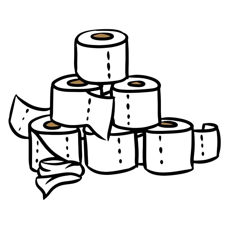 Toalettpapir tårnpyramide Corona hamstrer pandemi
