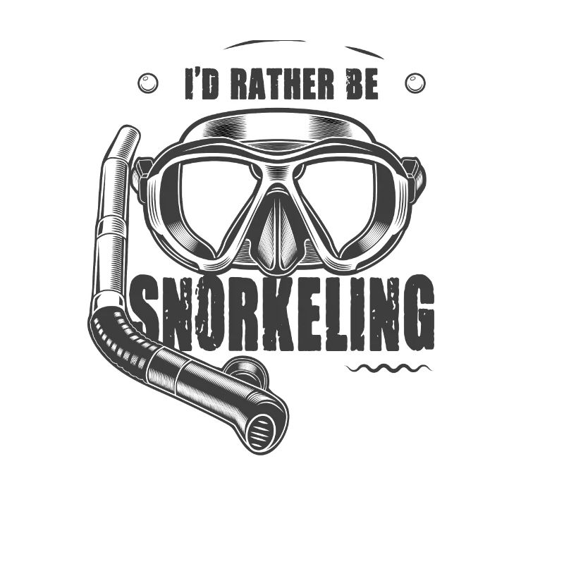 Snorkeling Diving I'd rather be snorkeling
