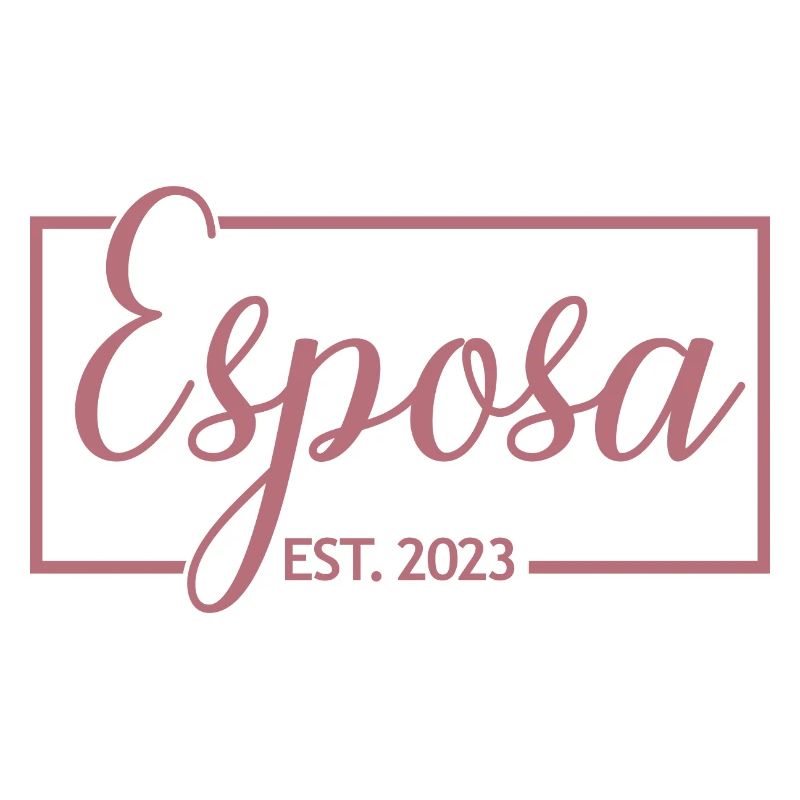 Esposa Est. 2023 Ehefrau wird Braut Paar Hochzeit