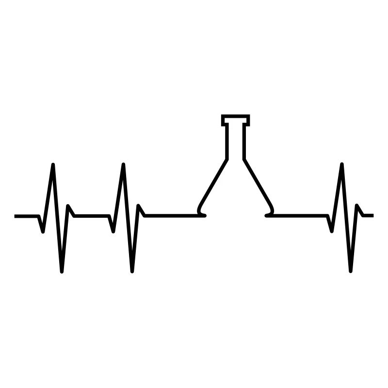ECG et fiole d’Erlenmeyer