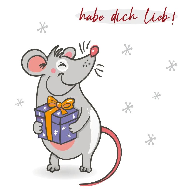 Weihnachten Maus