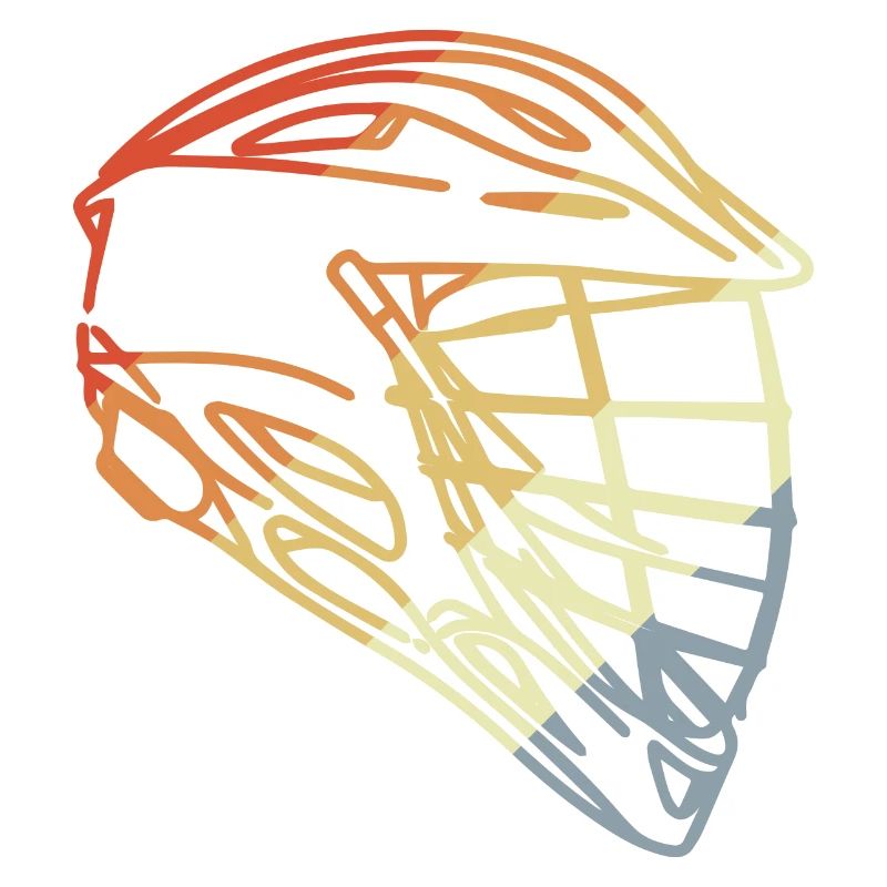 Casque de crosse style rétro