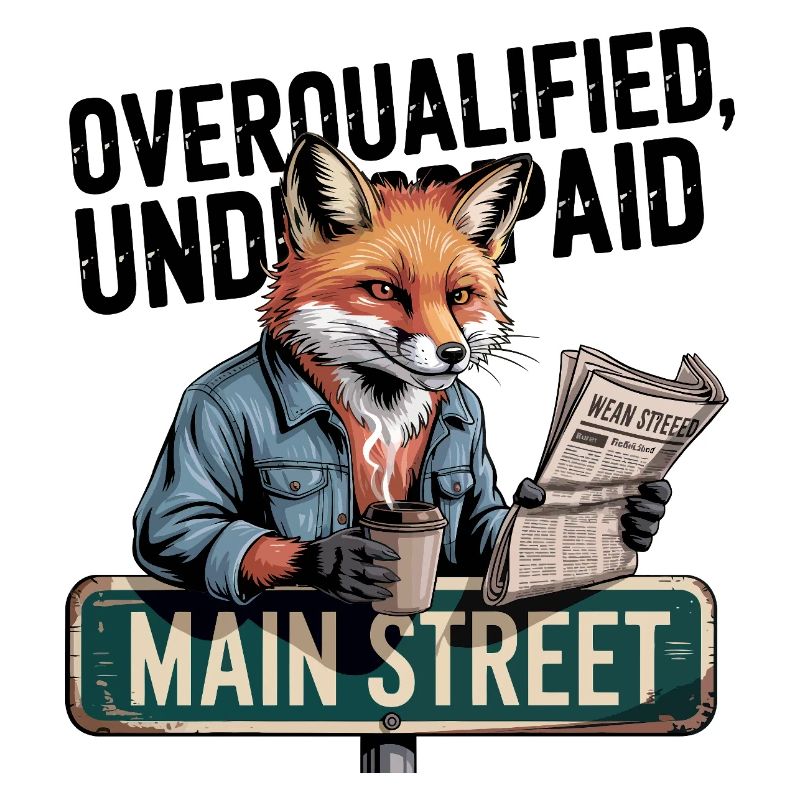 Overqualified Underpaid Fox
