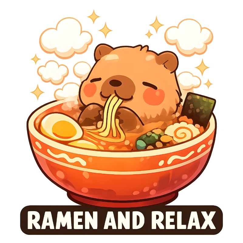 Capybara Ramen and Relax