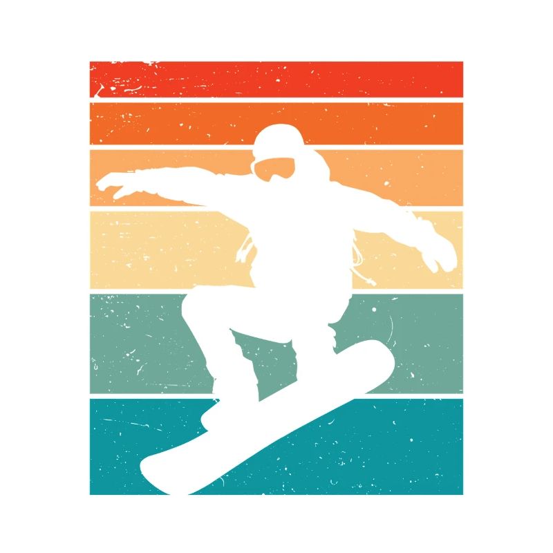 Snowboard retro snowboarding