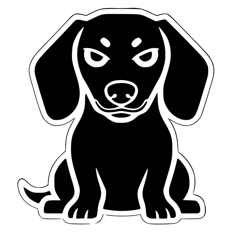 Dackel Hund Sticker Icon