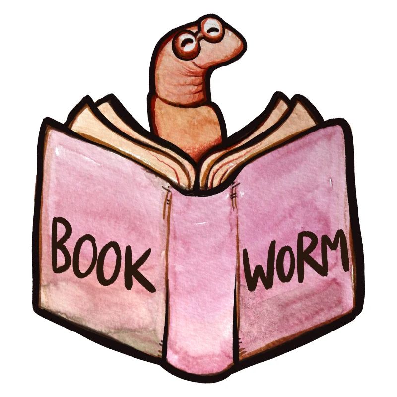 Bookworm Reader: Pink Open Book