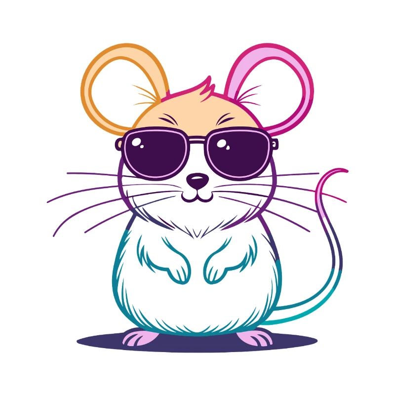 Regenbogen-Maus-Brille