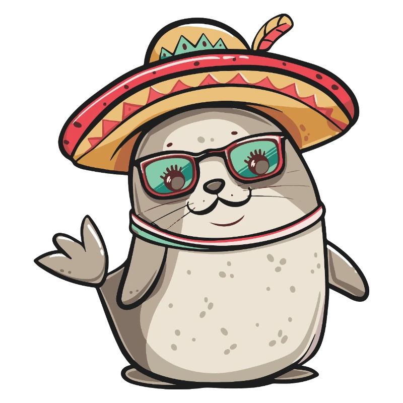 Robbe Tier Lustig Sombrero