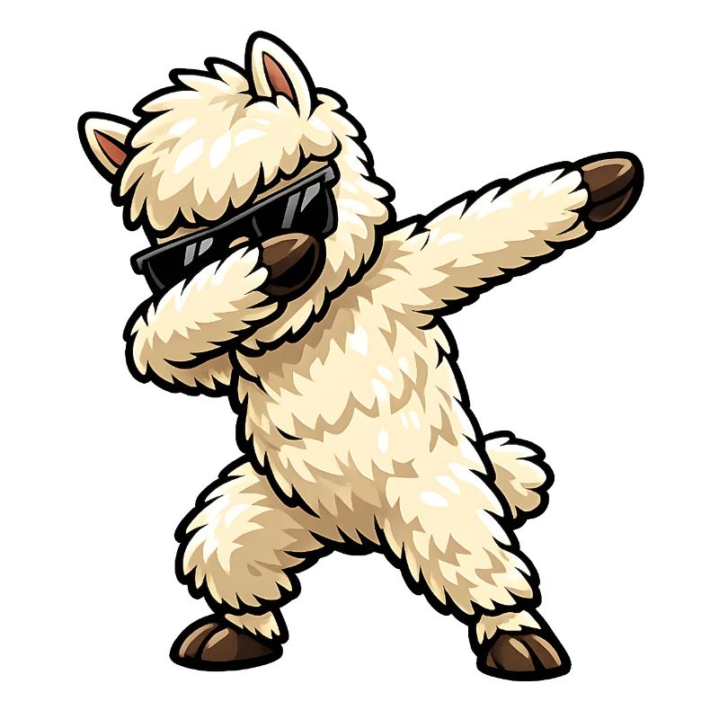 Dabbing Alpaka