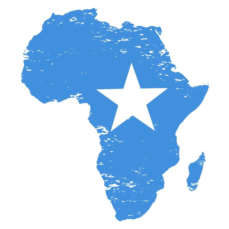 Drapeau somalien Afrique utilisé