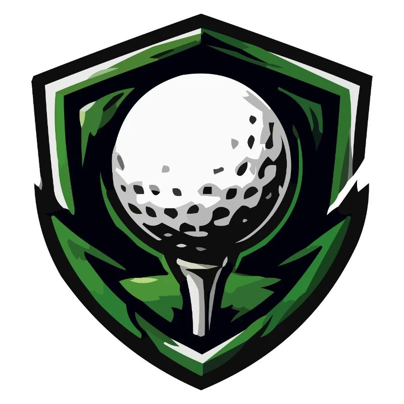  Schild Golfball Emblem