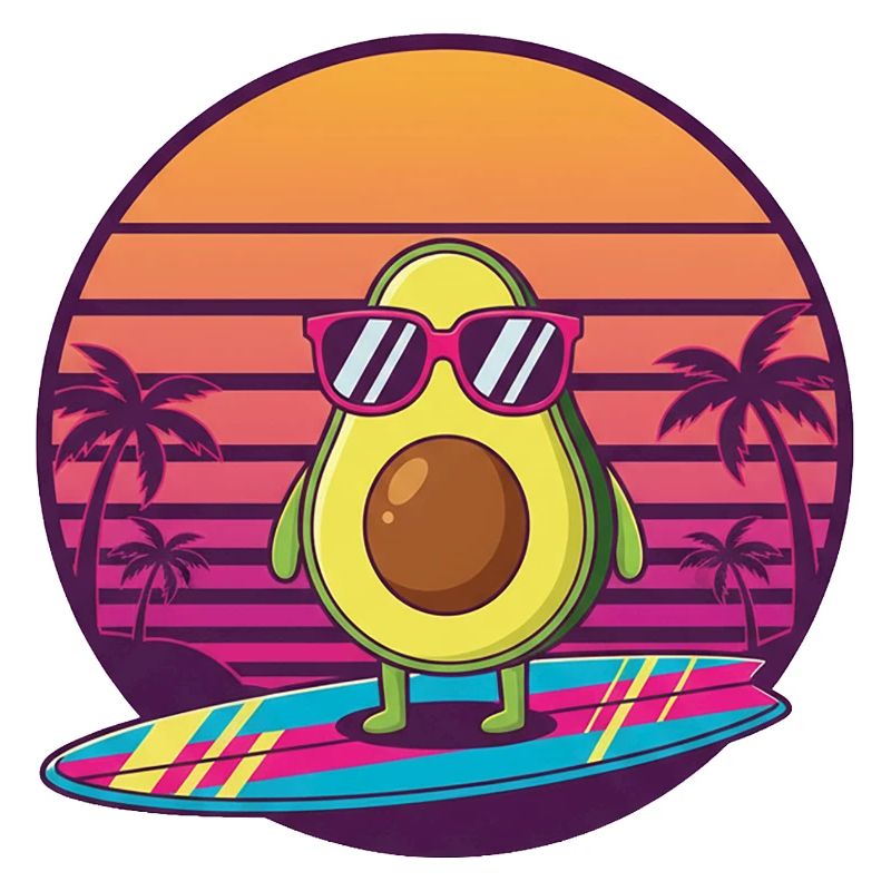 Avocado 80s Sunset