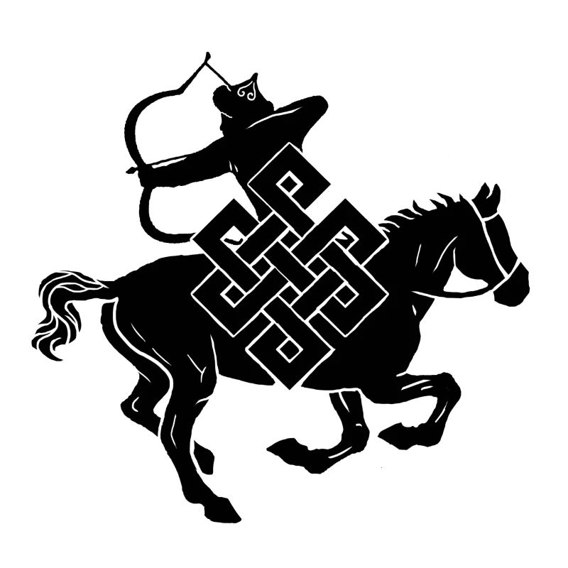 Mongolischer berittener Bogenschütze