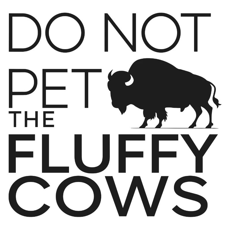 Fluffy Cows Bison Pet für einen Bison-Fan oder