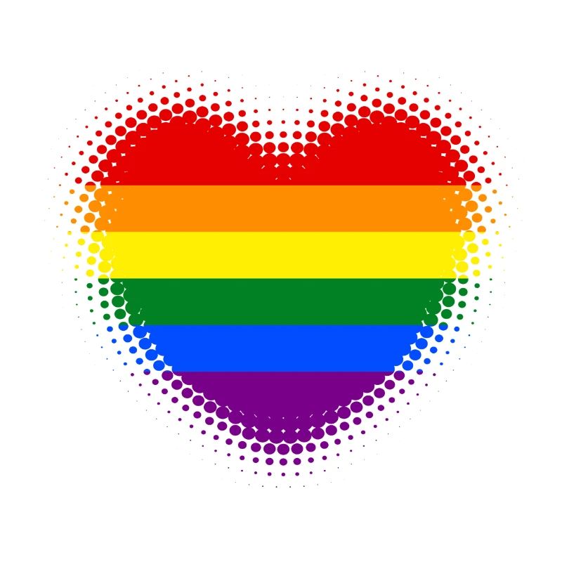 Regenbogen Herz dynamisch