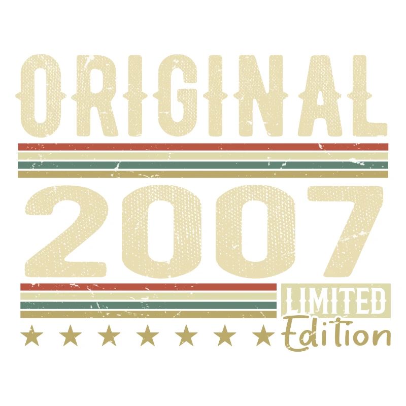 Original 2007 - Retro Birthday Gift 2007