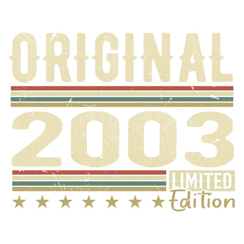 Original 2003 – Retro-Geburtstagsgeschenk 2003