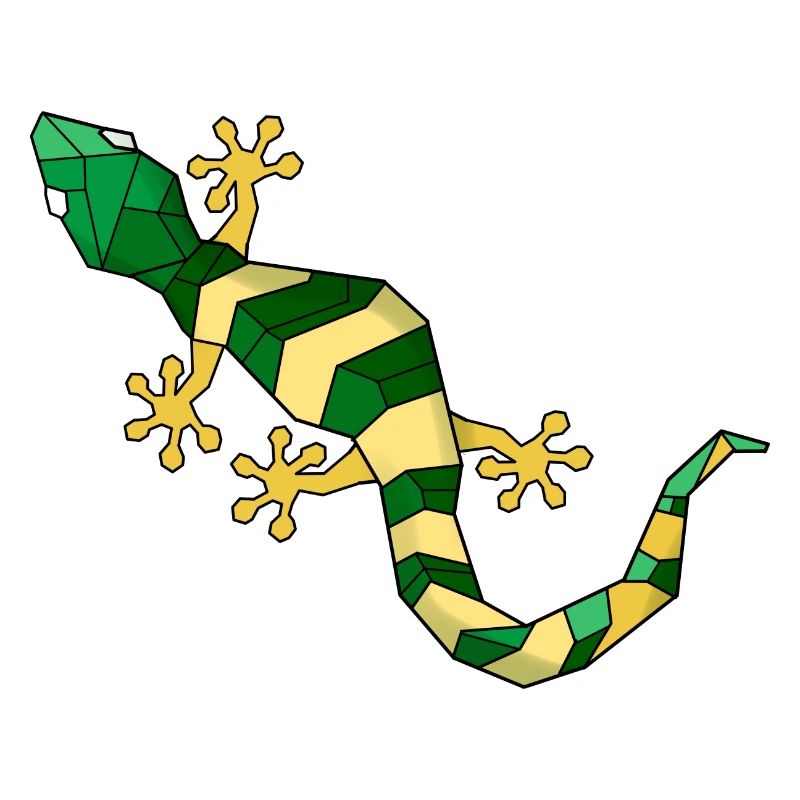 Geometrisch Eidechse