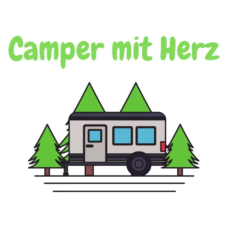 Camper mit Herz