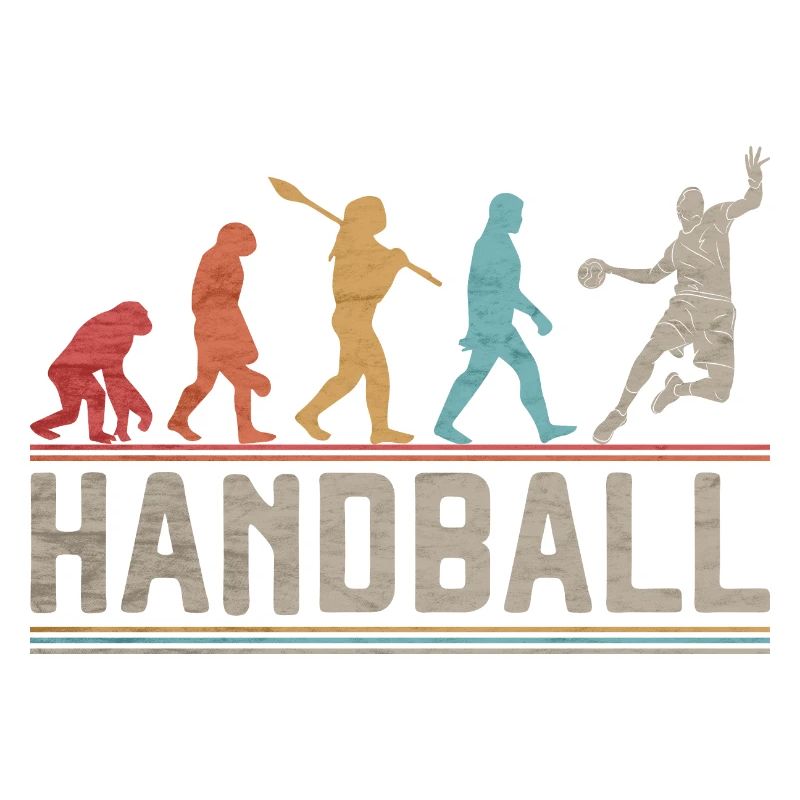 Handball Evolution Handballspieler Geschenk