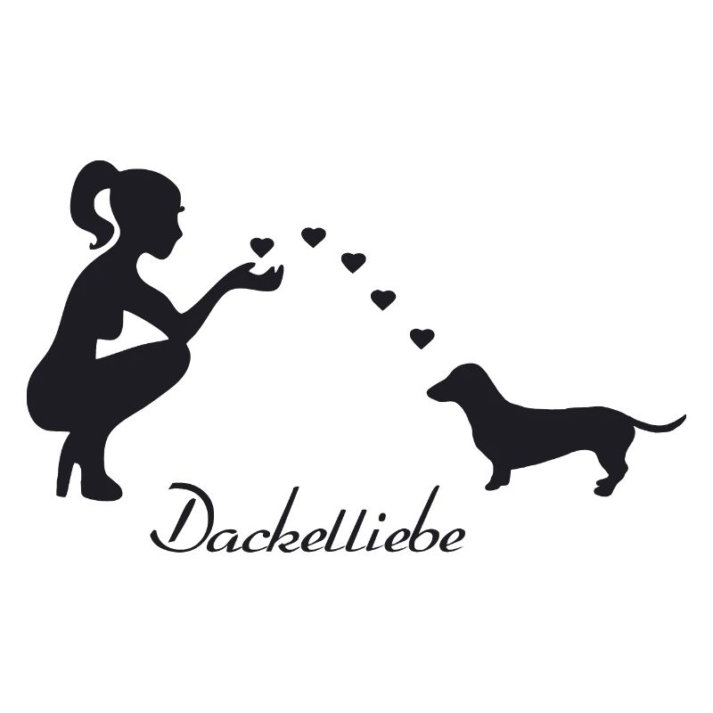 Dackel mit Frau