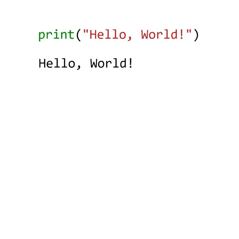 Programmeur de python cadeau Hello World