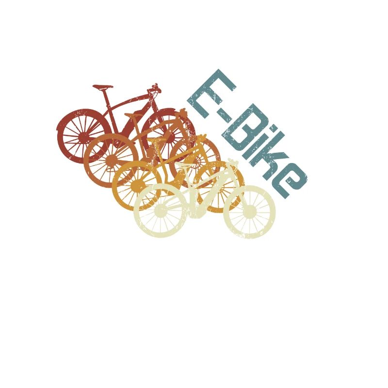 E-Bike, E-VTT, Retro coucher de soleil E-Biker