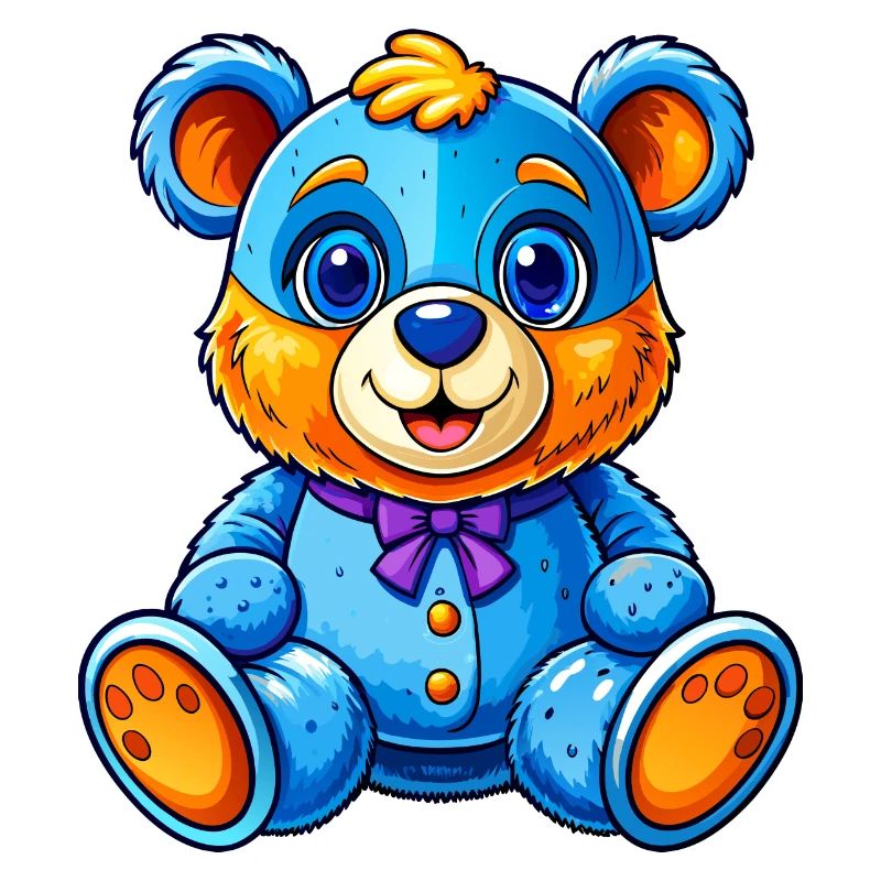 Blauer Teddy