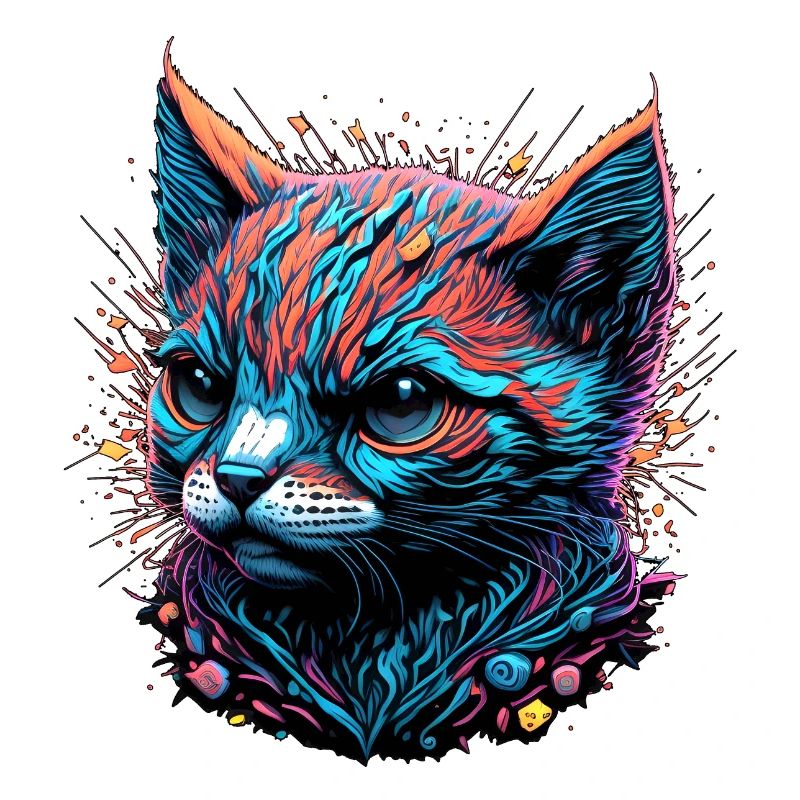 Düsterer Katzenblick